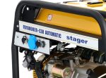 Stager FD 10000ER-E3R Automatic Generator curent dual 230V/400V, 8.5kW, benzina, conector ATS, multistart, autonomie pana la 20h - imagine 3